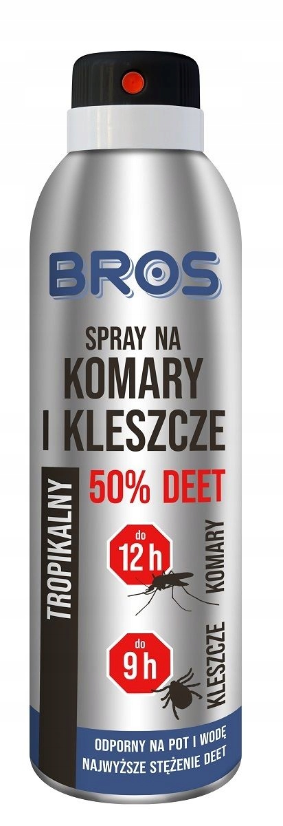 

Bros spray na Komary i Kleszcze 50% Deet 180ml