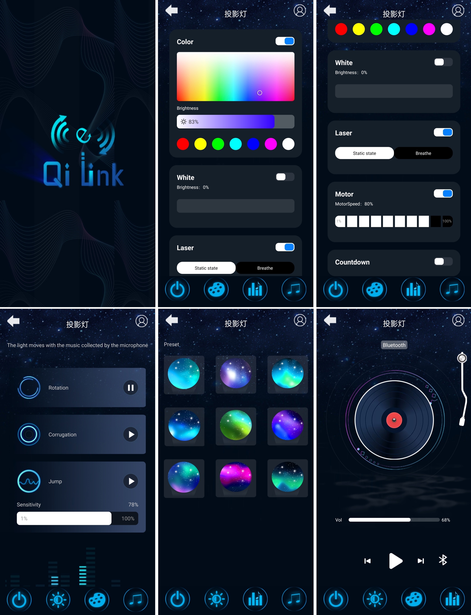 PROJEKTOR GWIAZD LAMPKA NOCNA RZUTNIK LED DO SYPIALNI DLA DZIECI NA PREZENT Zasilanie USB