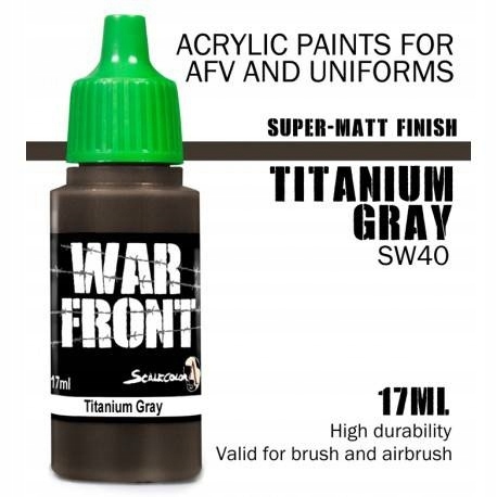 Scale 75: ScaleColor: WarFront Titanium Gray farba akrylowa 17 ml