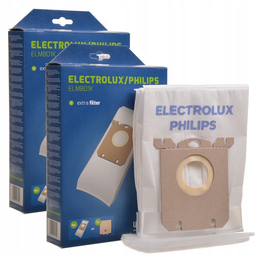 8x WORKI ODKURZACZA do ELEKTROLUX PHILIPS S-BAG