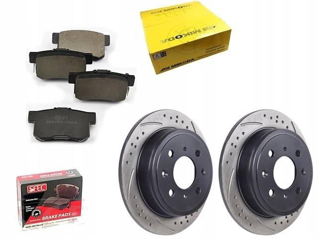 Попередньо просвердлені диски + задні колодки CIVIC VI VII