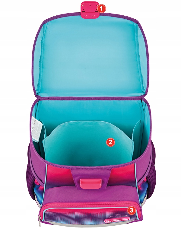 ZESTAW SZKOLNY TORNISTER HERLITZ KONIK KOMPLET 4W1 Pojemność 16 l