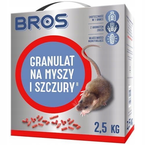 

Granulat Trutka na myszy i szczury Bros 2,5 kg