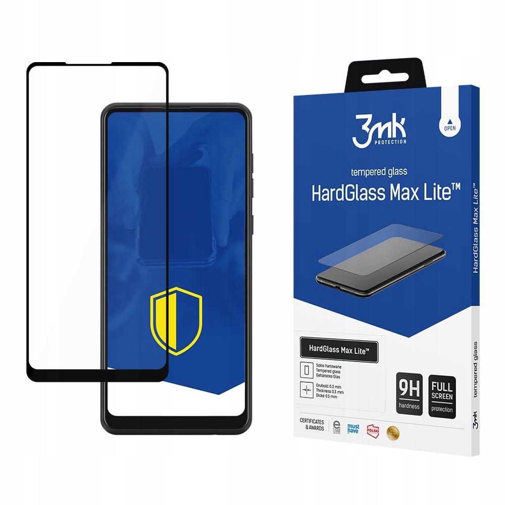 Samsung Galaxy A21 Black 3MK Hardglass Max Lite