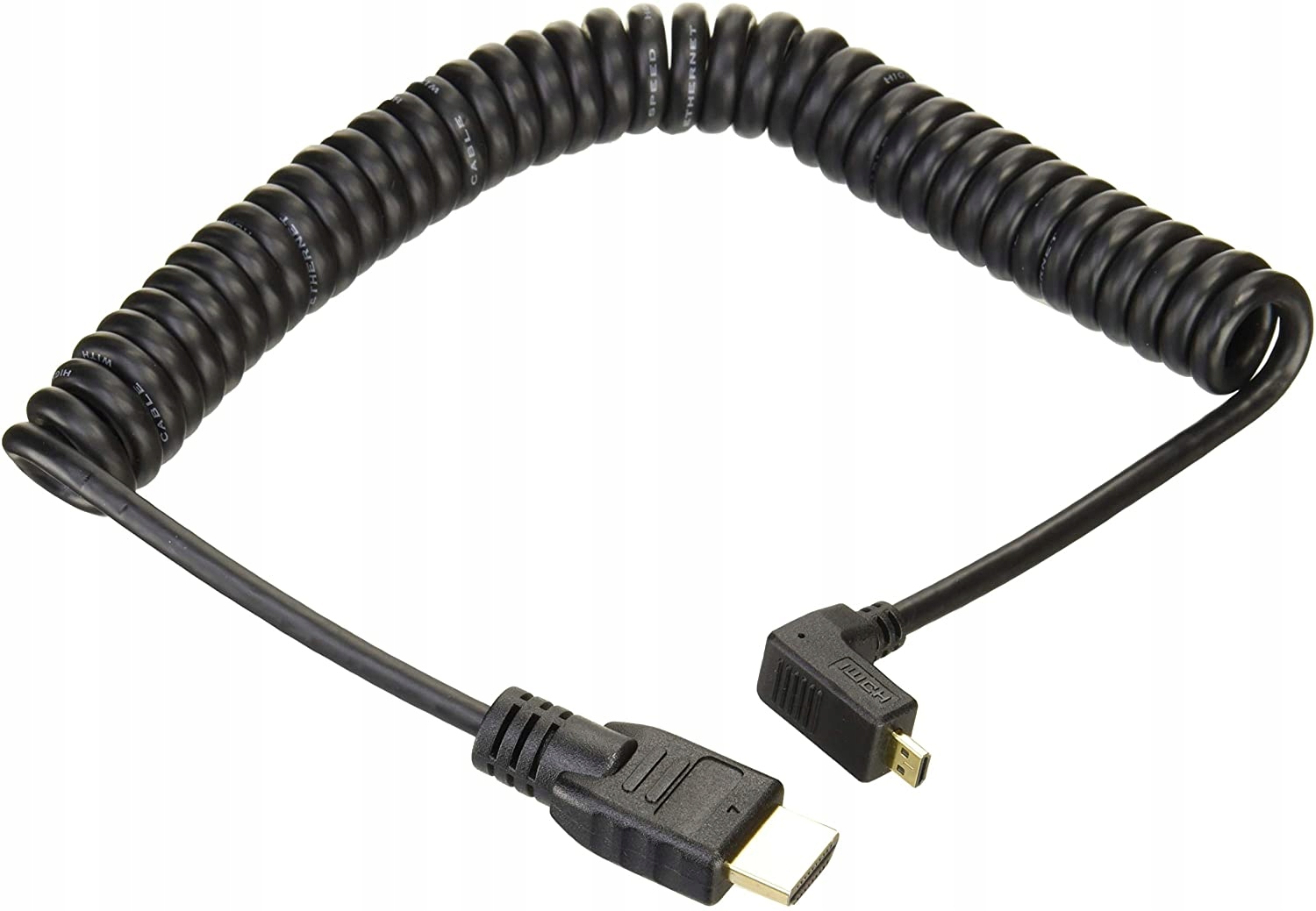 Atomos Cable Micro-HDMI A HDMI En Espiral De 30cms (ATOMCAB015