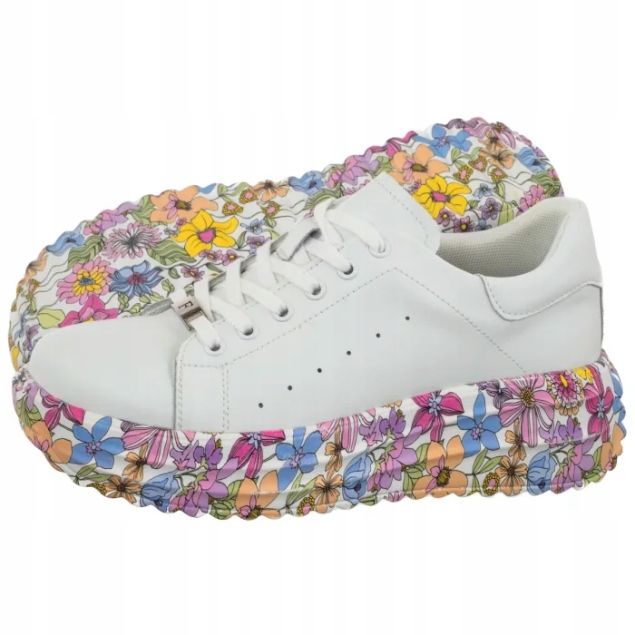 Dámské kožené tenisky Filippo Bílé/Multicolor DP7507/26