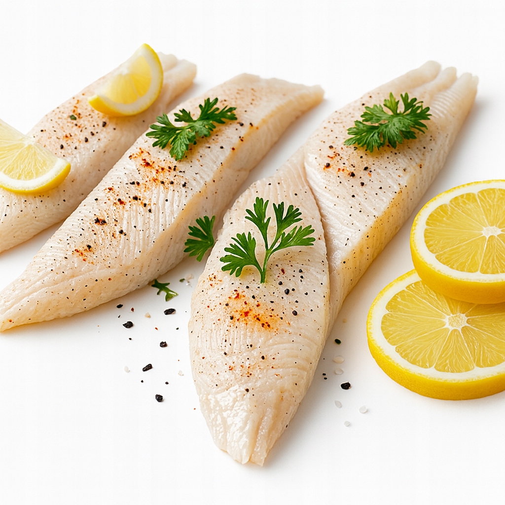 Halibut patroszony bez głowy mrożony tusza 2 kg Suchy lód