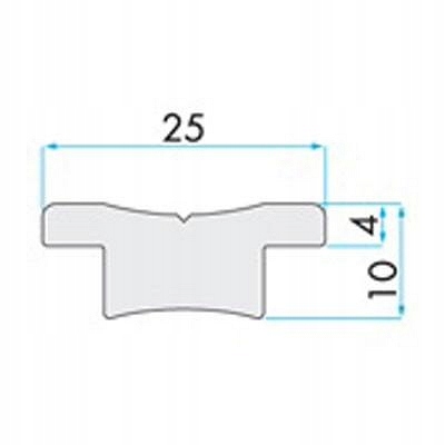 SZYNA DO WÓZKA SZOTOWEGO -T- 25mm / 100cm HOLT Marka HOLT