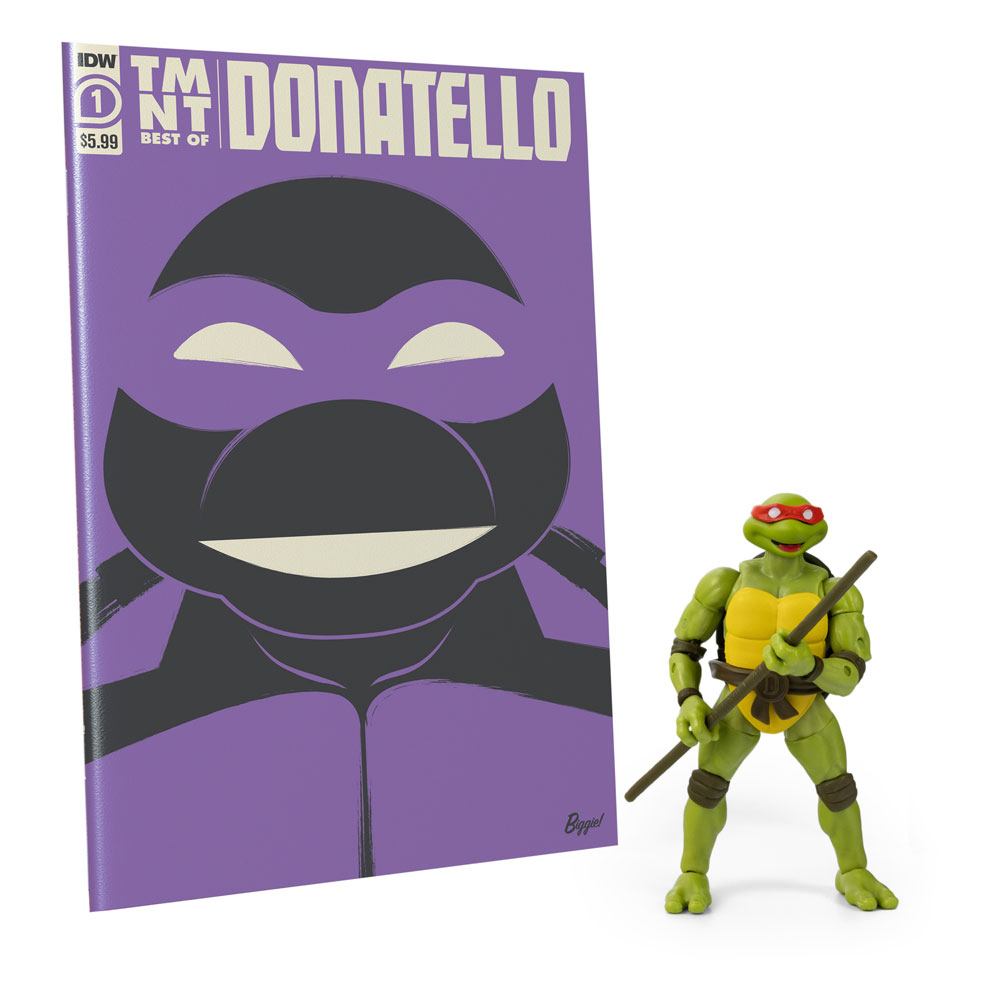 Želvy Ninja Mutanti Dospívající Bst Axn x Idw Akční Figurka & Komiks Donatello
