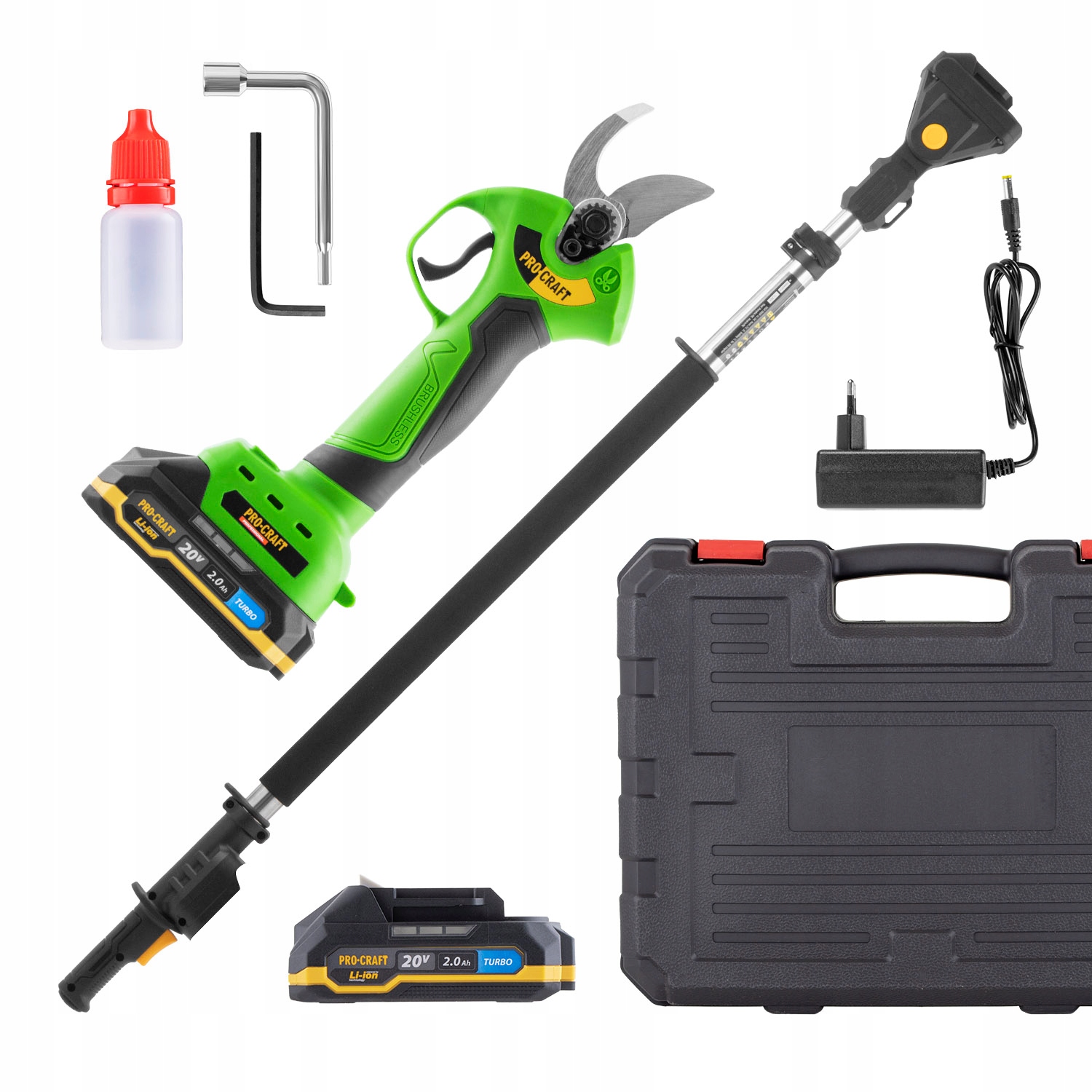 Súprava aku nožnice na vetvy ES28Li a predlžovací nadstavec EP2.0R