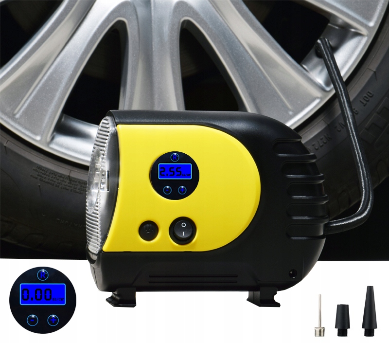

Kompresor Samochodowy Z Lampą Led Akumulator 120W