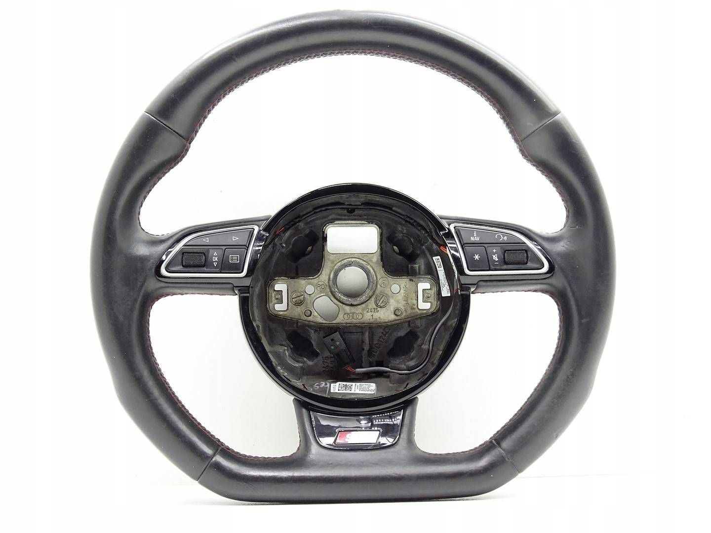 steering wheel, leather MULTI with shifting red NIC AUDI S1 8X 8X0419091P