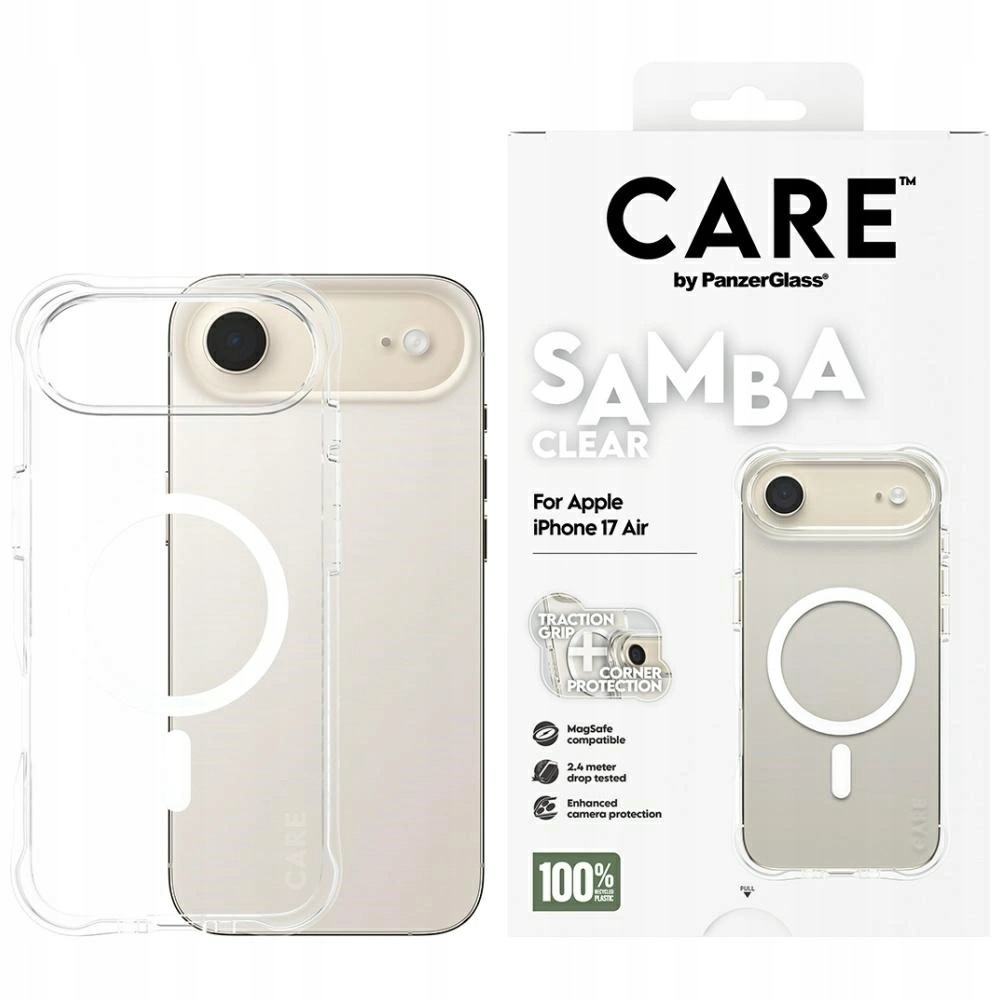 Etui Care by PanzerGlass Fashionable Samba w. White MagSafe na iPhone Air