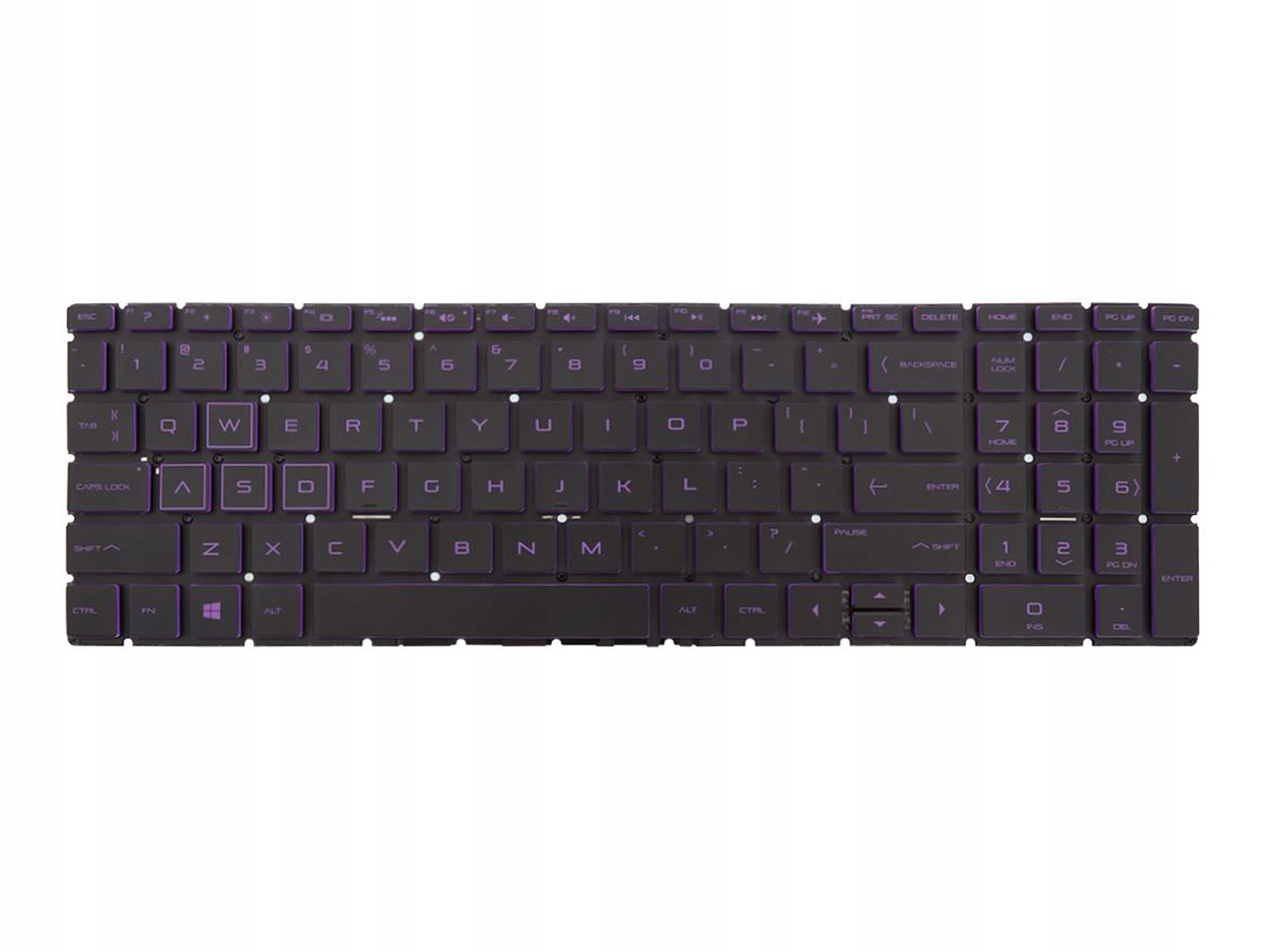 Klávesnice Pro 17-BY 17-CA 250 G7 255 G7 15-DA 15-DB 15-CX 15-CW Fialová Led