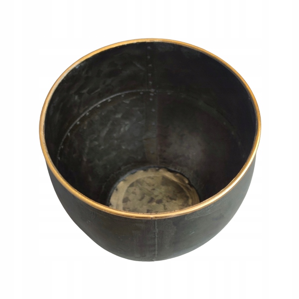 METALOWA POSTARZANA OSŁONKA FI 16cm Wysokość produktu 15 cm