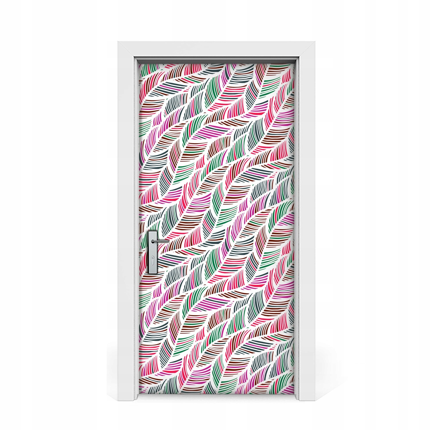 

Naklejka na drzwi okleina Kolorowy wzór 95x205