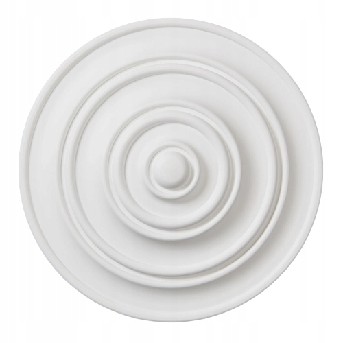 Stropní Rozeta Tvrdá Nehořlavá Odolná Proti Vlhkosti 34 cm s ornamentálním dekorem