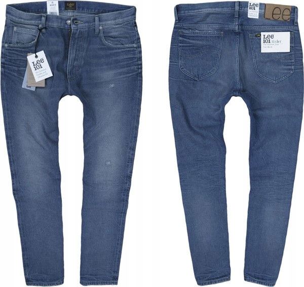 

Lee 101 Rider selvage klasyczne jeansy W32 L32