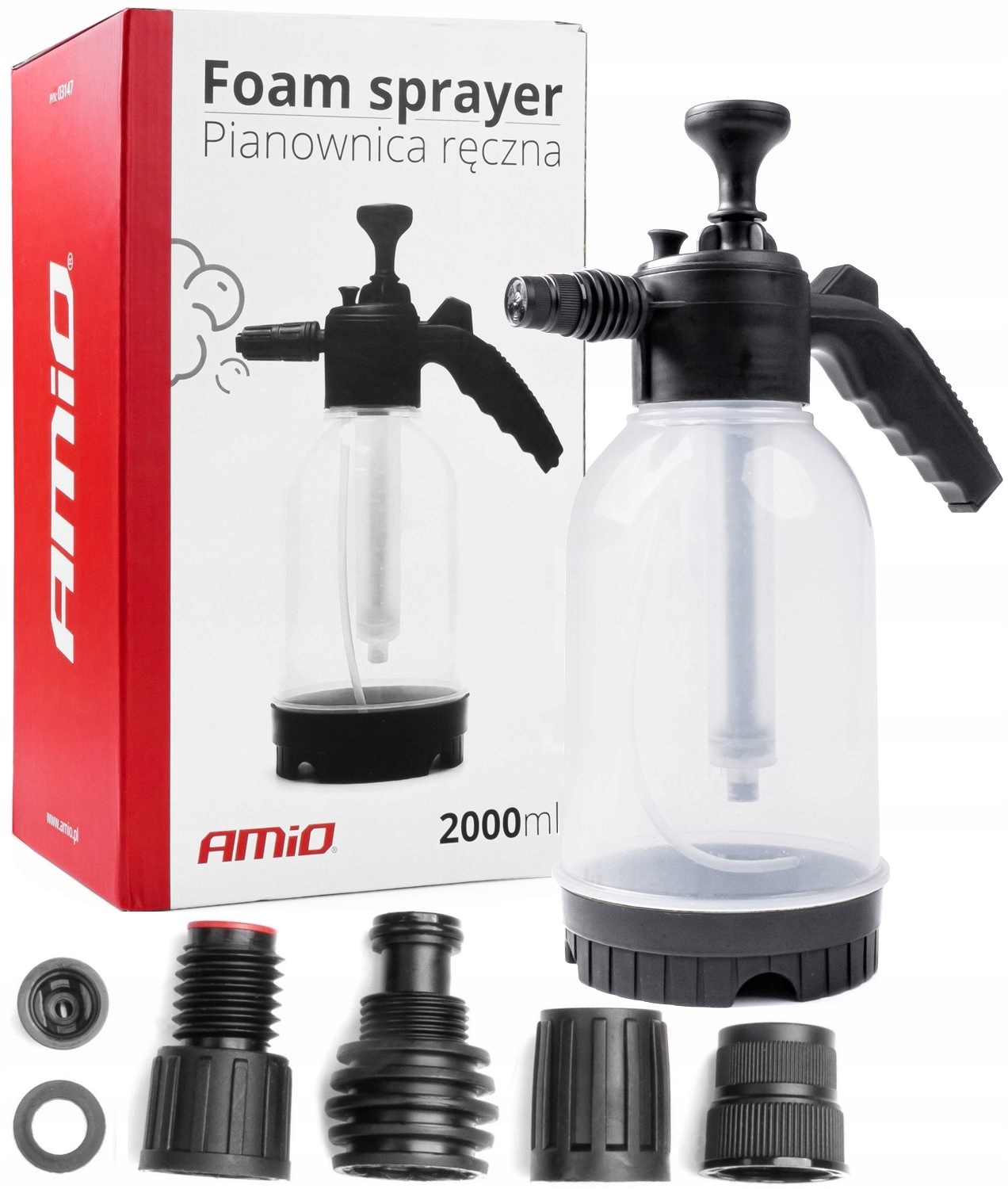 Pianownica ręczna opryskiwacz ciśnieniowy Auto Detailing 2L AMIO-03147