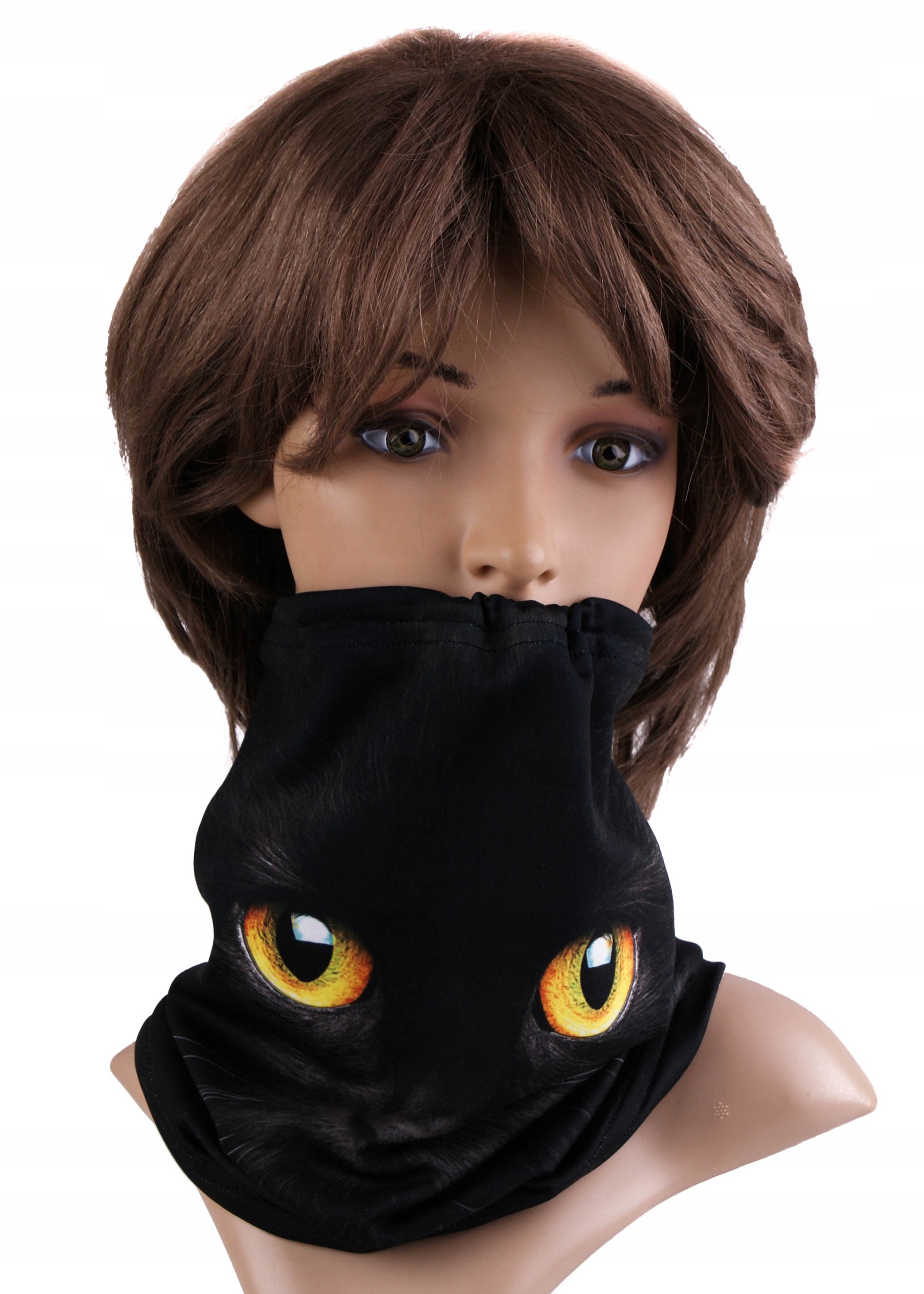 Y OCHRONA SZYI UST NOSA MODA ŻÓŁTE KOCIE OCZY Marka inna