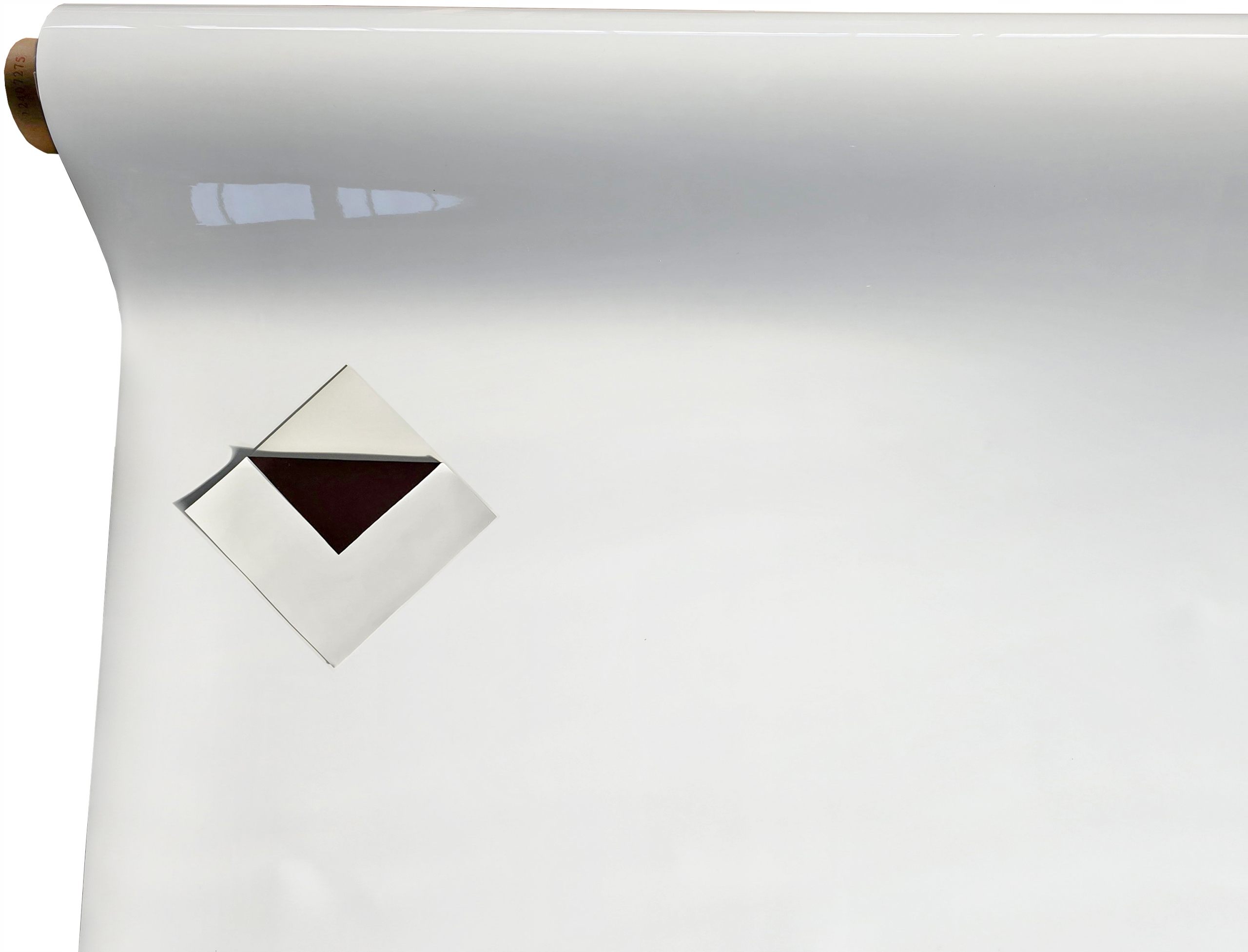 Folia suchościeralna ferromagnetyczna 1200mm tablica stalowa biała połysk