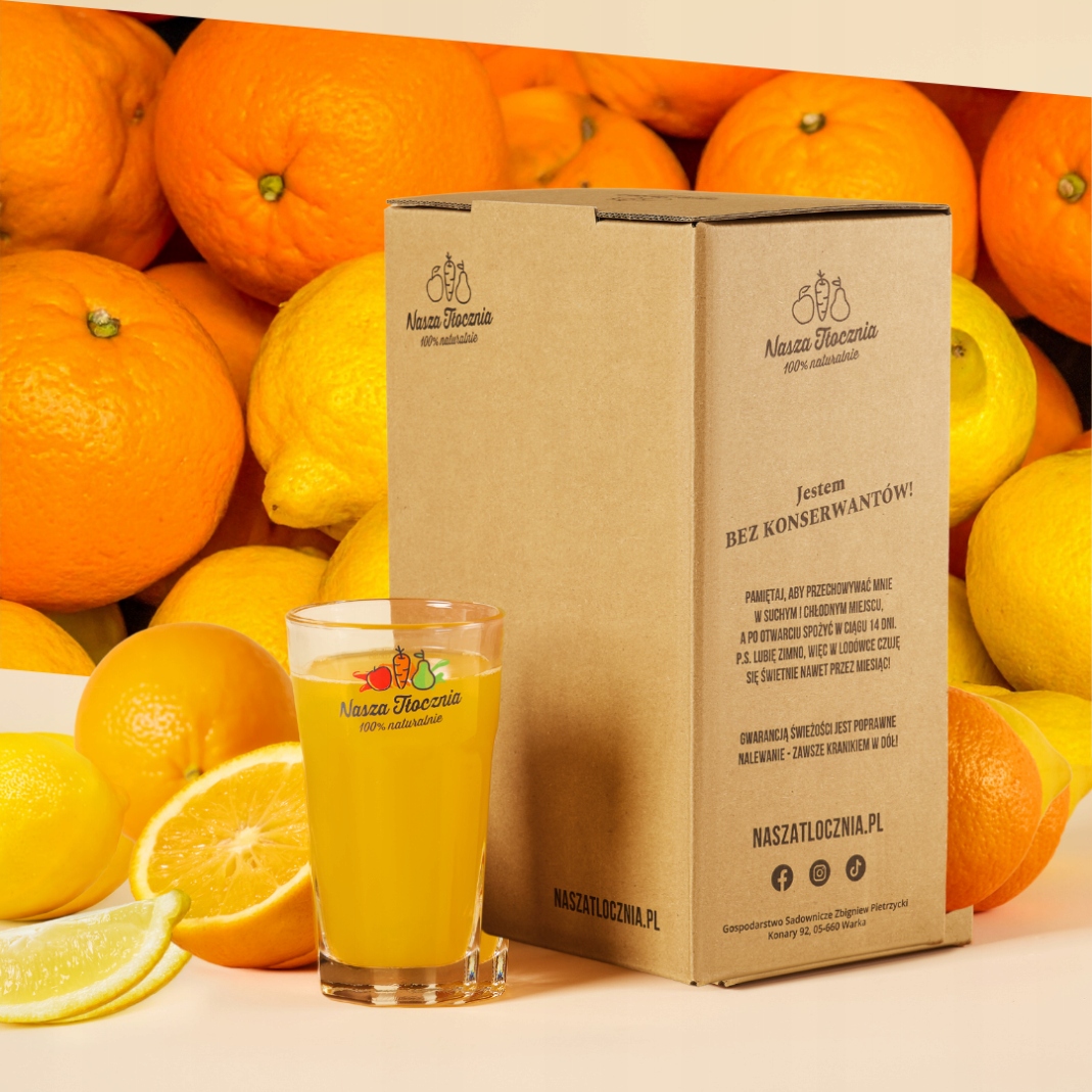 Limonáda Pomeranč Citron HoReCa do domu na akce Nasza Tłocznia 5L