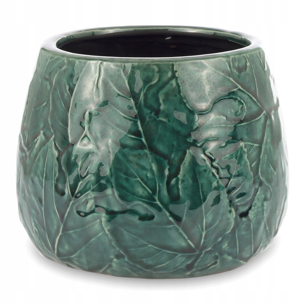 DONICZKA OSŁONKA ZIELONA 12x15cm LIŚĆ 10 POŁYSK