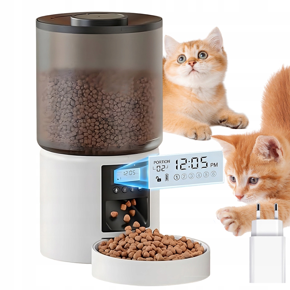 Levně Elektronické Krmítko 4 L Pro Psy A Kočky S Funkcí Rozvrhu A Hlasu