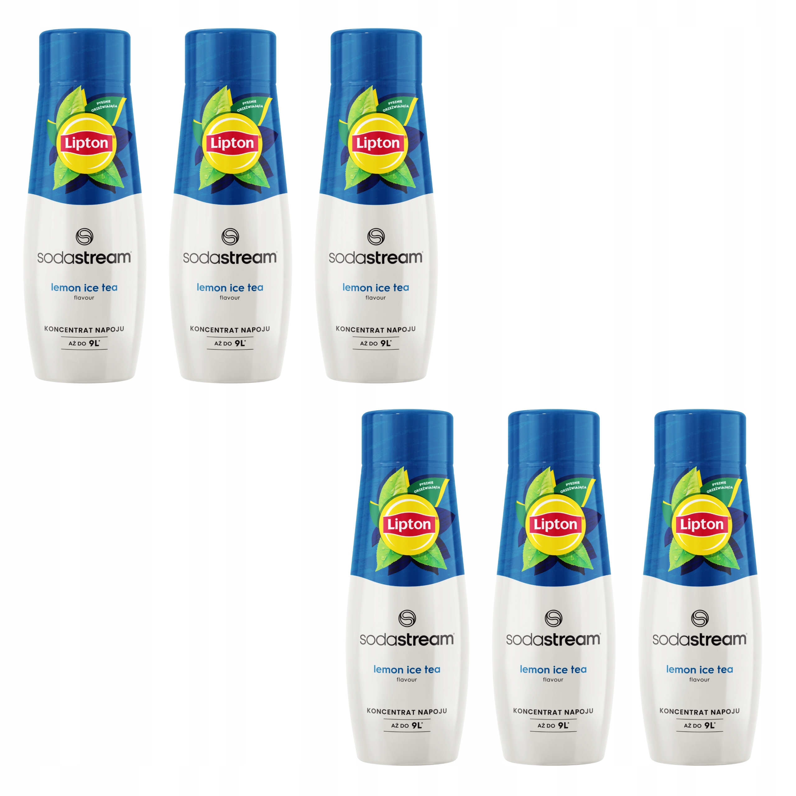 6 x Lipton Lemon Ice Tea koncentrát Sodastream do vody