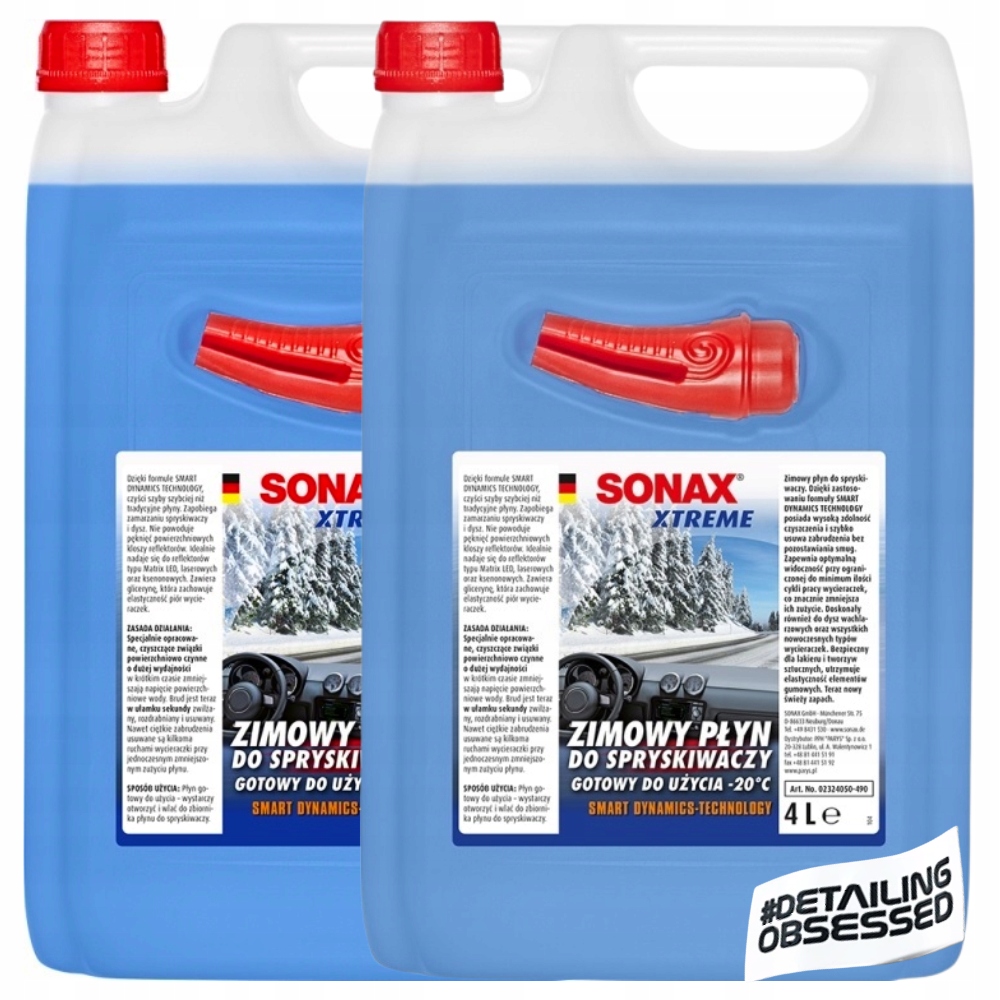 

Płyn Do Spryskiwaczy Zimowy Sonax Extreme 2x4L