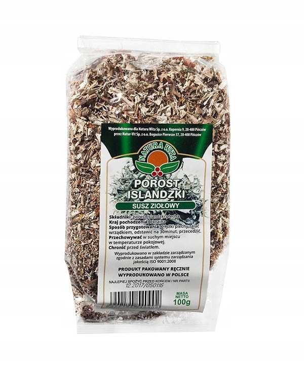 

Porost Islandzki Płucnica Susz Natura Wita 100 g