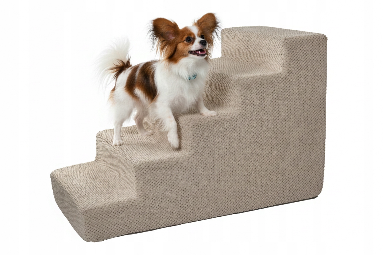 Levně Rampa Schody pro psa kočku 5 stupňů Protiskluzová Plošina 50 cm Schody