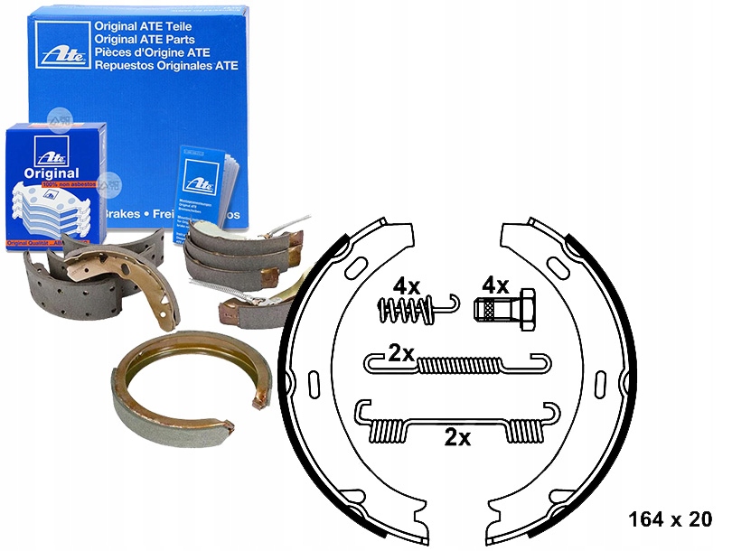 Brzdové Čelisti Mercedes 190 (W201) A (W168) A Asistent Kolize #34