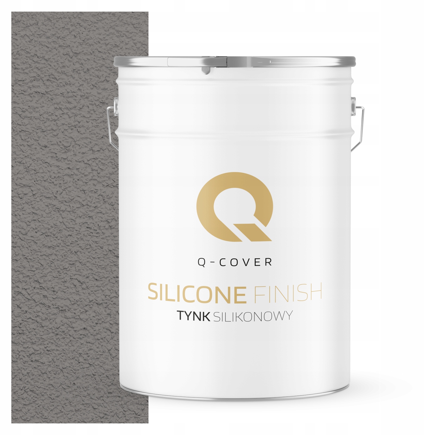 Silikonová Fasádní Omítka Šedá Tmavá Chladná 25 Kg Granulace 1.5 mm F275