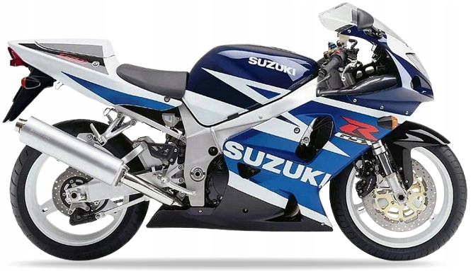 Nálepky Juula Na Suzuki Gsxr 750 2003 Modrá NO.2 Yba Biela 0JW