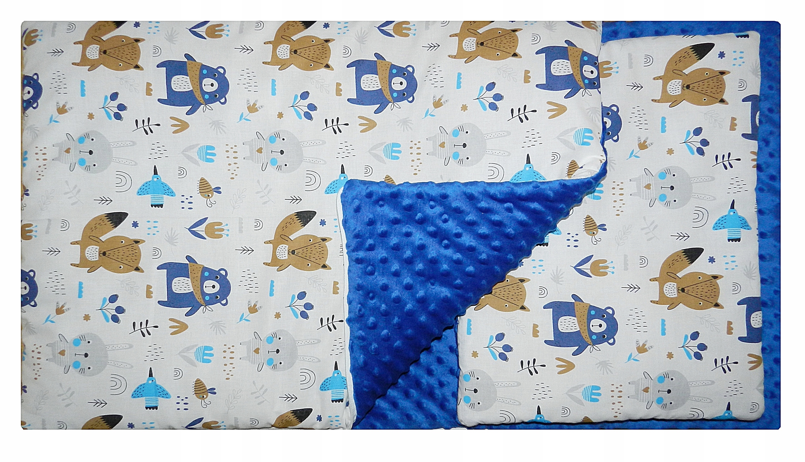 

Śpiworek 50x90 Poduszka, Do Wózka Łóźeczka Minky