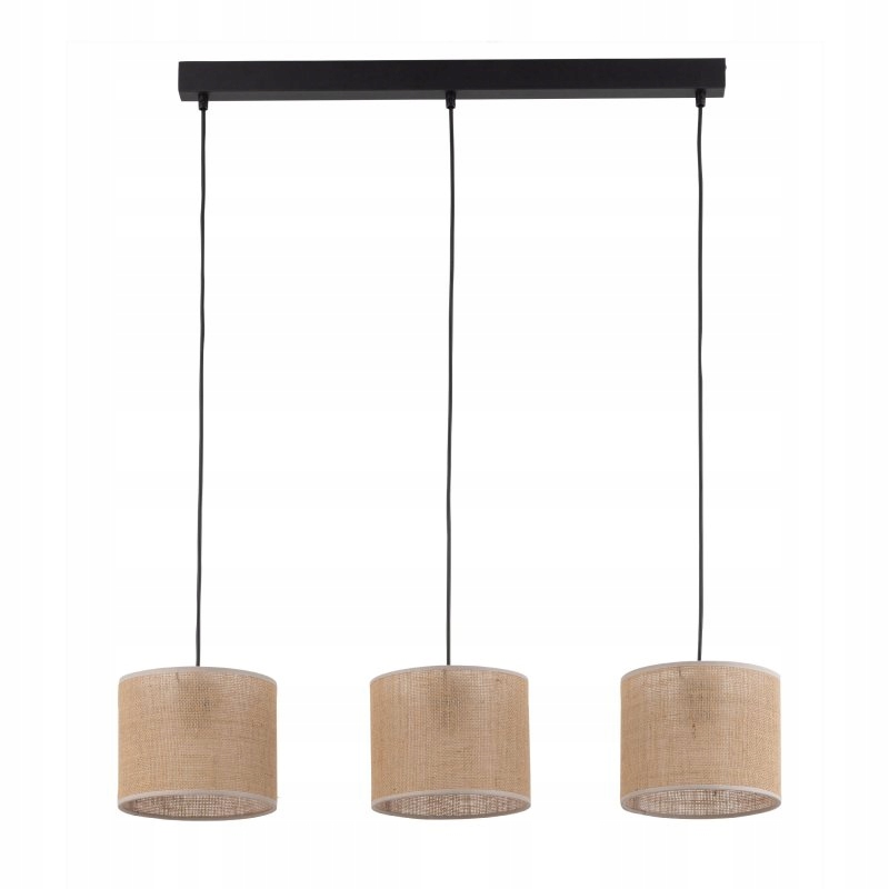 Závěsná lampa TK-Lighting juta 3 světelné body E27