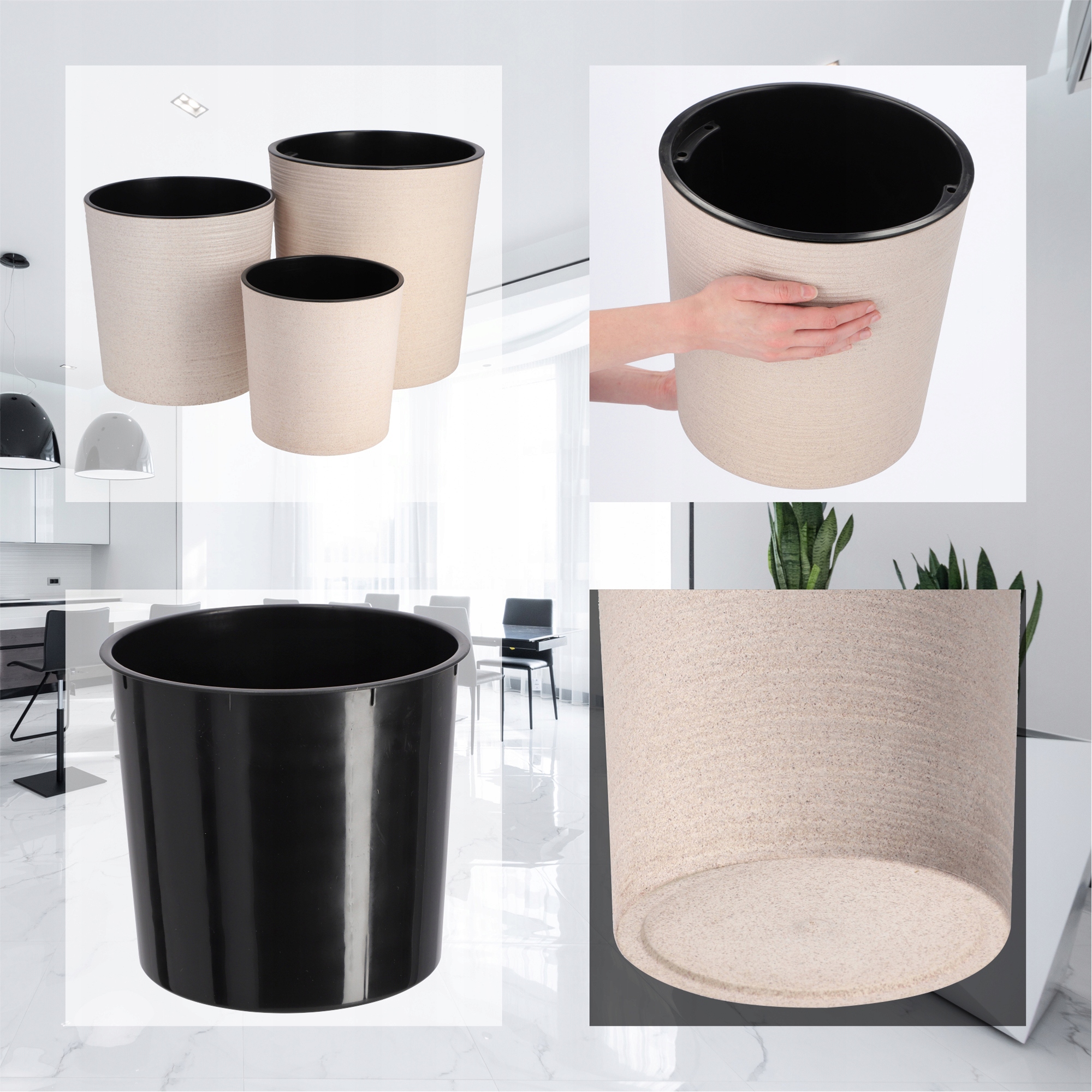 DONICZKA OSŁONKA NA KWIATY EKOLOGICZNA BIAŁA 30cm Rodzaj doniczka