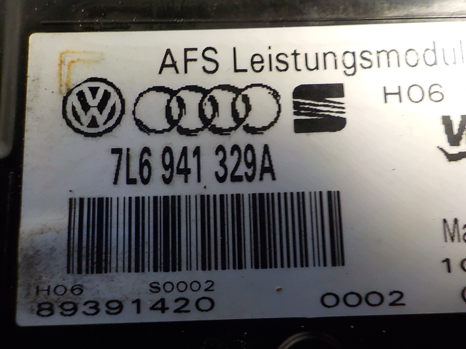 AUDI A3 Q7 VW PASSAT B6 TOUAREG modulo Centralina luci 7L6