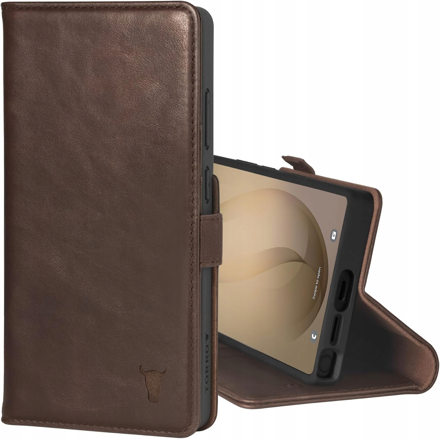Flipové pouzdro Torro pro Samsung Galaxy S26 Ultra 5G 2026 hnědé