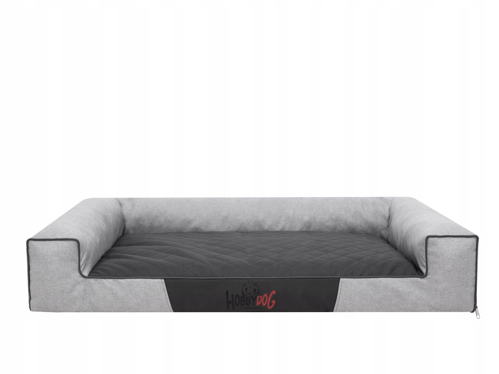 Levně Doggy Pelíšek pro psa Victoria světle šedý Ekolen XXL 118x78 cm