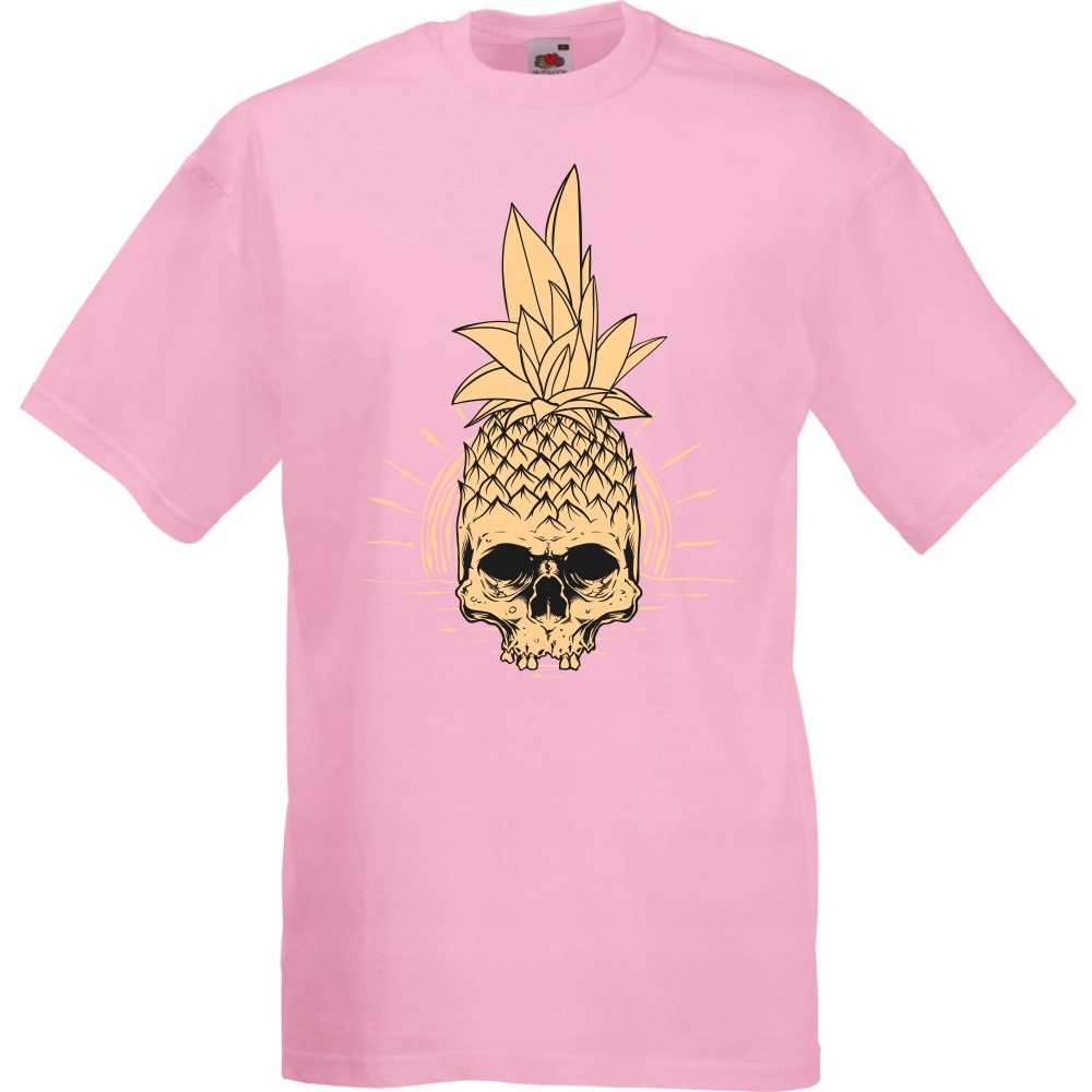 

Koszulka czaszka ananas sztuka XL różowa