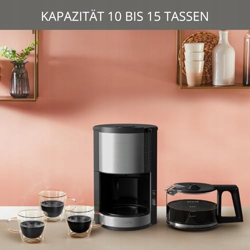 KRUPS Ekspres Przelewowy 10 Filiżanek Czarny z Inox — miniatura 2