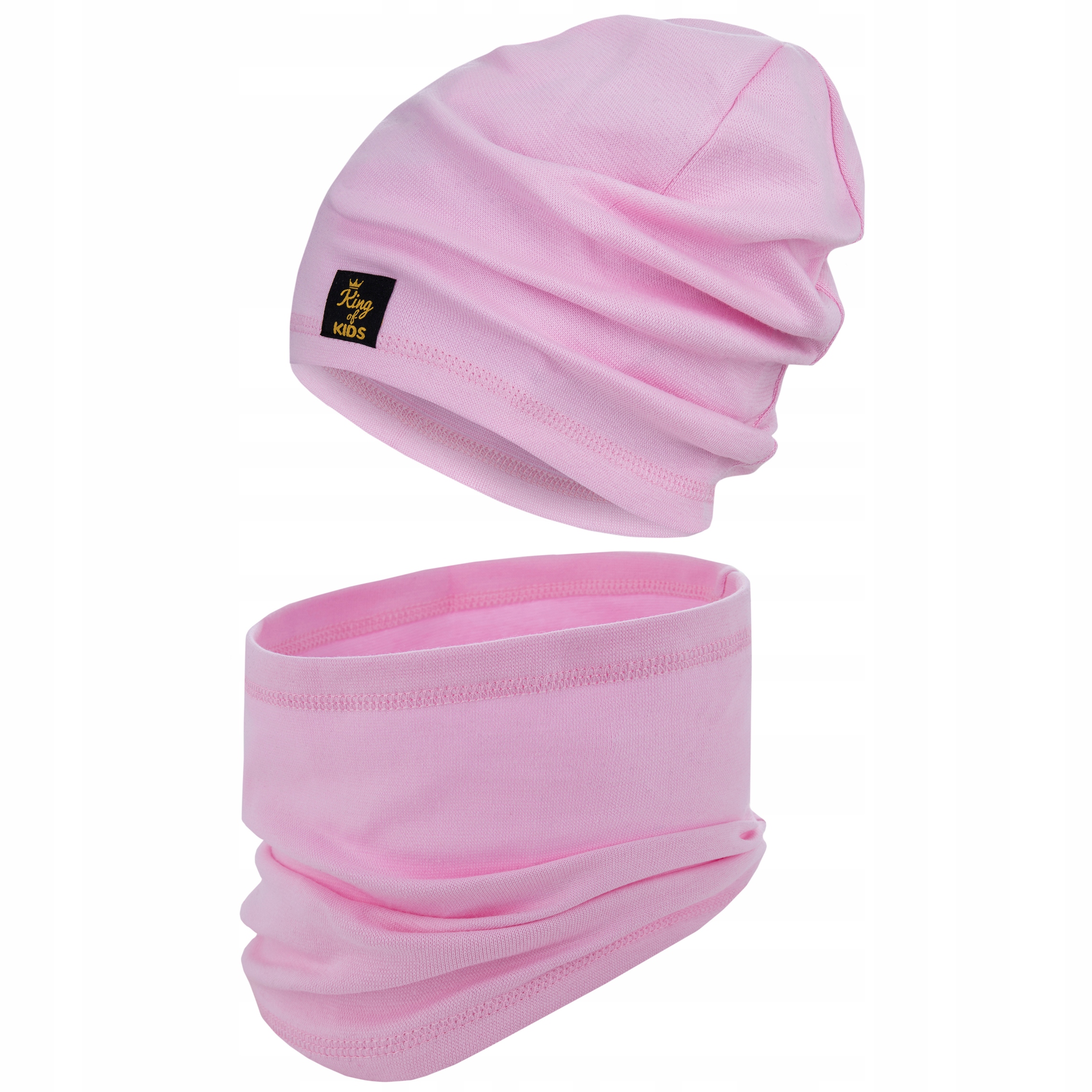 48-50 Wiosna Jesień Komplet Czapka Beanie Komin Rc