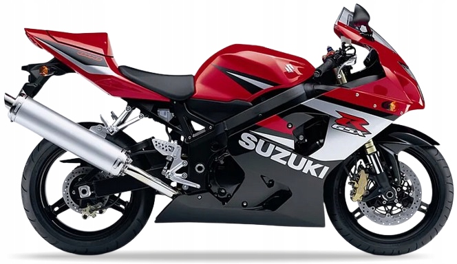 Samolepky Juula Pro Suzuki Gsxr 600 2005 Červená YU7 Černá 019