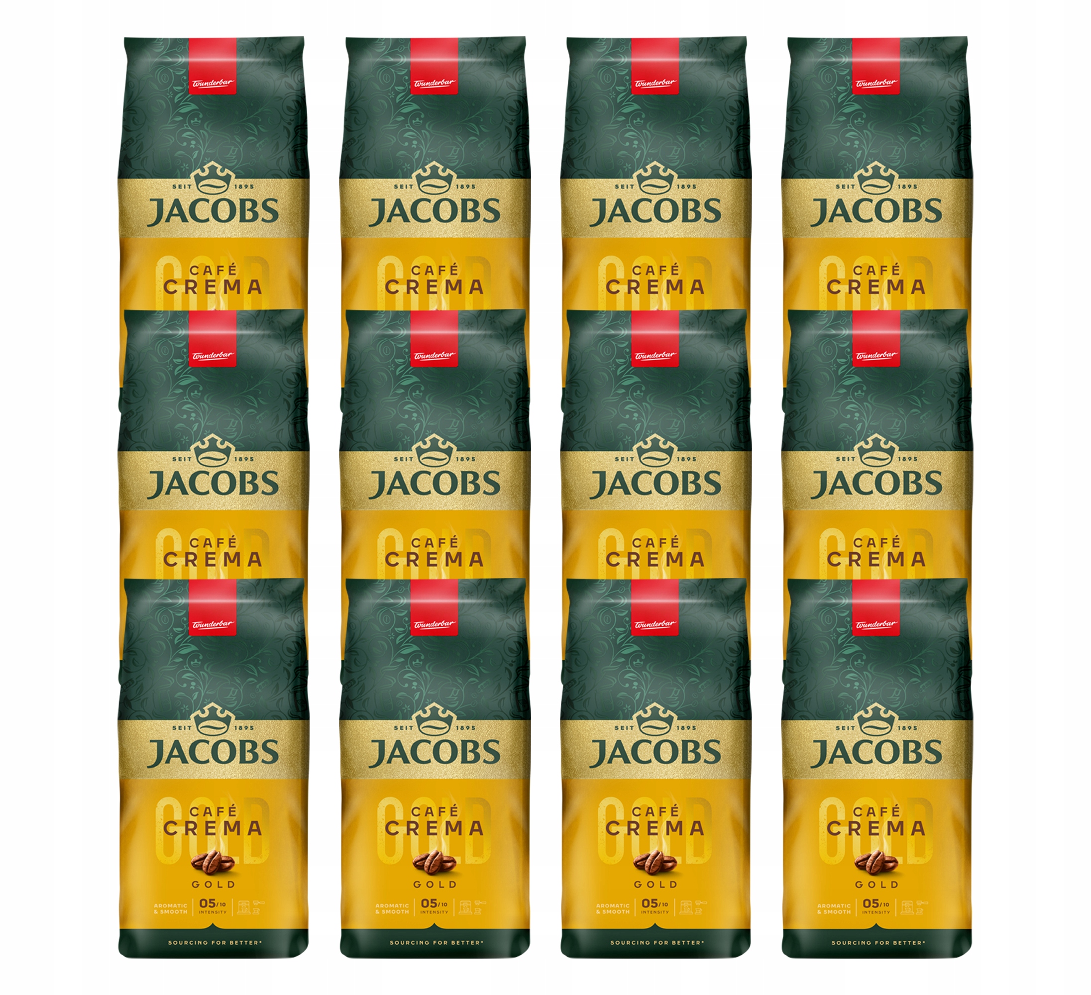 Kawa ziarnista Jacobs Crema Gold 12x 1kg zestaw
