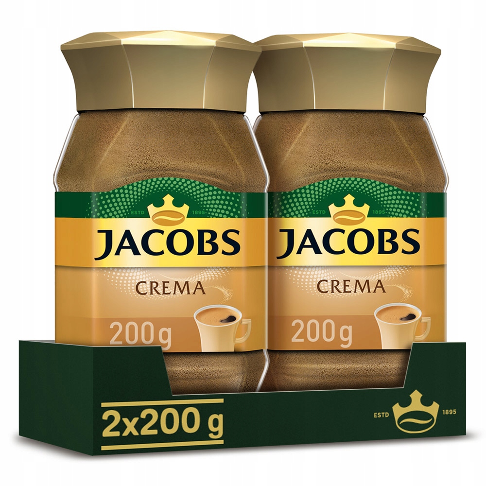 Káva rozpustná Jacobs Crema 2x 200 g