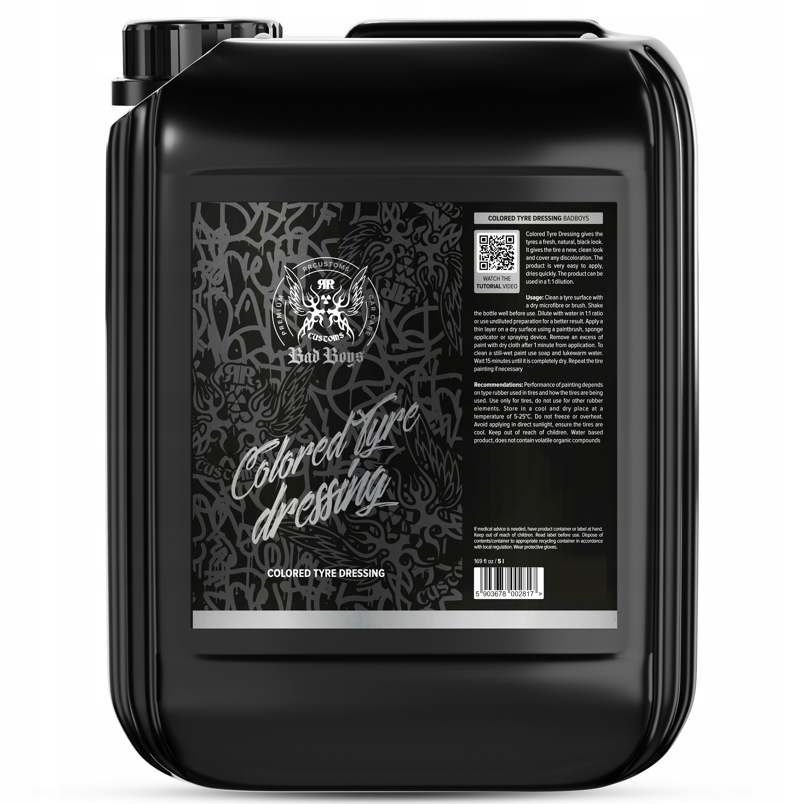 RR Customs BadBoys Colored Tyre Dressing 5L Farba do opon