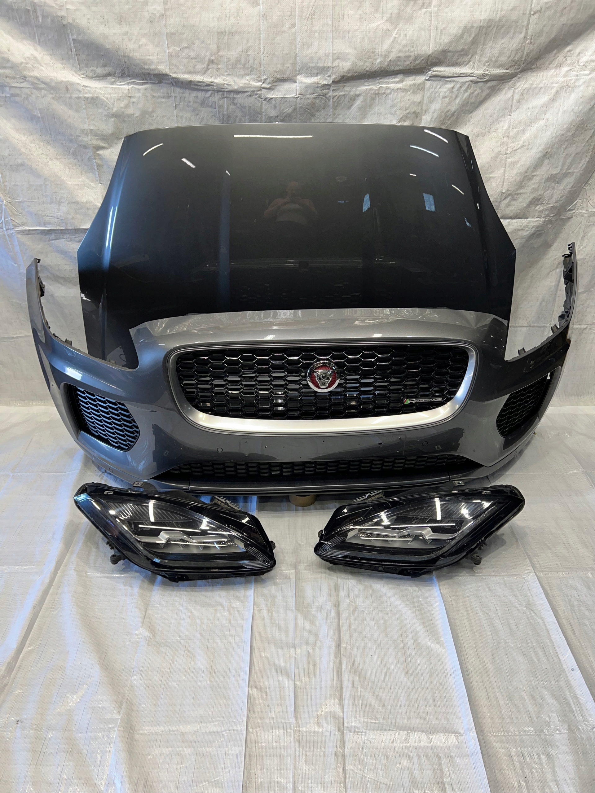 PRZÓD MASKA BŁOTNIK LAMPY JAGUAR E-PACE R-DYNAMIC