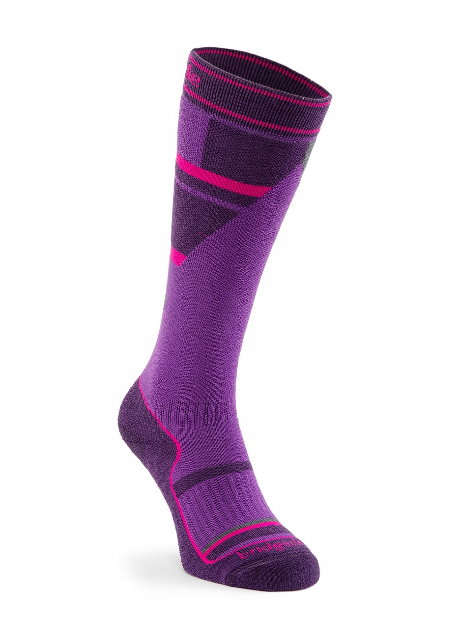 Skarpety narciarskie Bridgedale Ski Mountain Junior Merino P purple 31-33